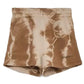 Chic Brown Printed Cotton Shorts