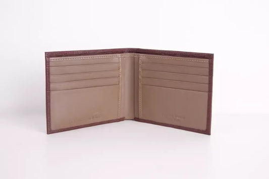 Elegant Calfskin Leather Men's Wallet with RFID Secure