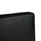 Elegant Black Leather Travel Organizer