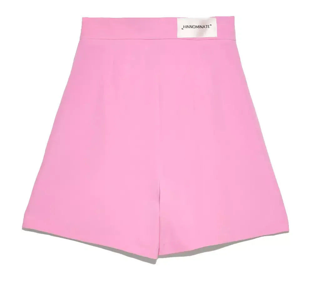 Chic Bermuda Shorts in Soft Pink