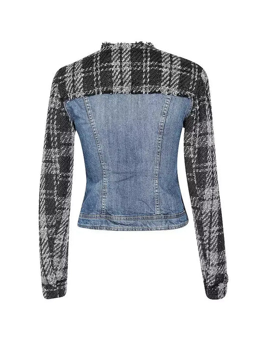 Chic Denim Jacket with Lurex Details