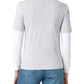 Chic Gray Long-Sleeved Cotton Tee with Logo
