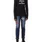 Elegant Long-Sleeved Cotton Logo Tee