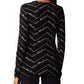 Elegant Long-Sleeved Logo Print Tee