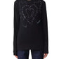 Rhinestone Heart Embellished Cotton Tee
