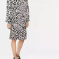 Chic Monochrome Leopard Dress