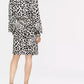 Chic Monochrome Leopard Dress