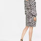 Chic Monochrome Leopard Dress