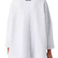 Glittered Cotton Oversized Sweatshirt - Grey