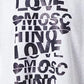 Glittered Cotton Oversized Sweatshirt - Grey