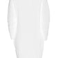 Chic Heart Pattern Knit Dress in White