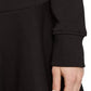 Chic Embossed Logo Cotton Blend Dress