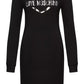 Chic Cotton Blend Logo Dress