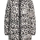 Chic Leopard Print Down Jacket