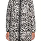 Chic Leopard Print Down Jacket