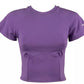 Chic Bi-Elastic Crop Top with Bustier and Logo