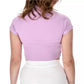 Elegant Bielastic Purple Polo with Logo Print