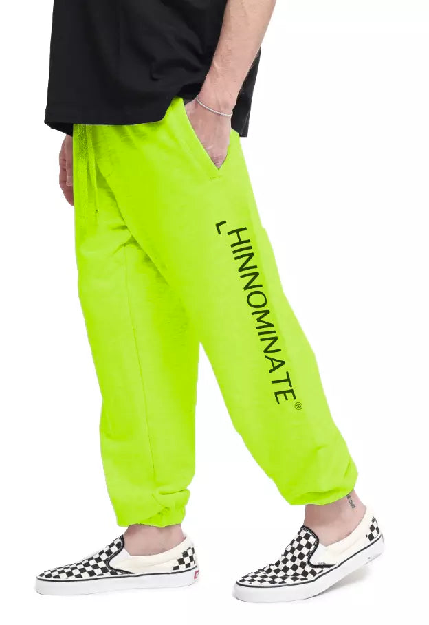 Elegant Green Cotton Sweatpants with Logo