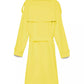 Elegant Double-Breasted Trench Coat in Yellow