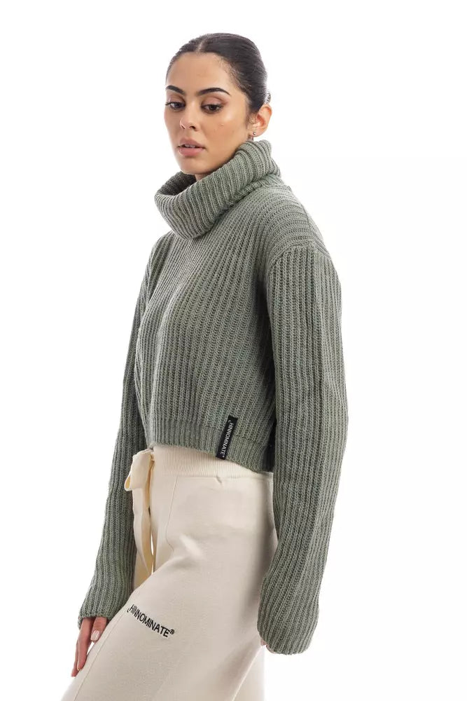 Chic Ribbed Turtleneck Cropped Sweater