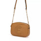 Chic Faux Leather Crossbody with Gold Accents