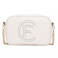 Elegant White Faux Leather Shoulder Bag