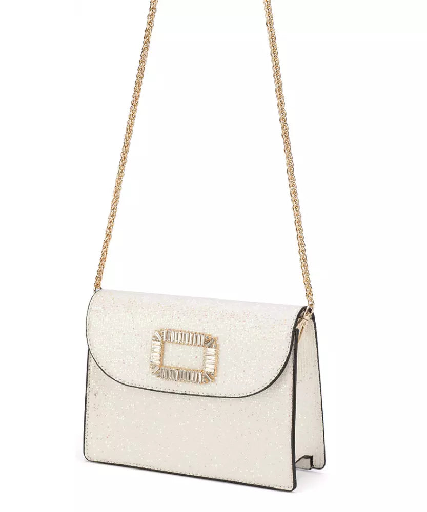 Dazzling Rhinestone Shoulder Bag with Removable Strap