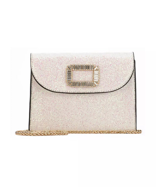 Dazzling Rhinestone Shoulder Bag with Removable Strap