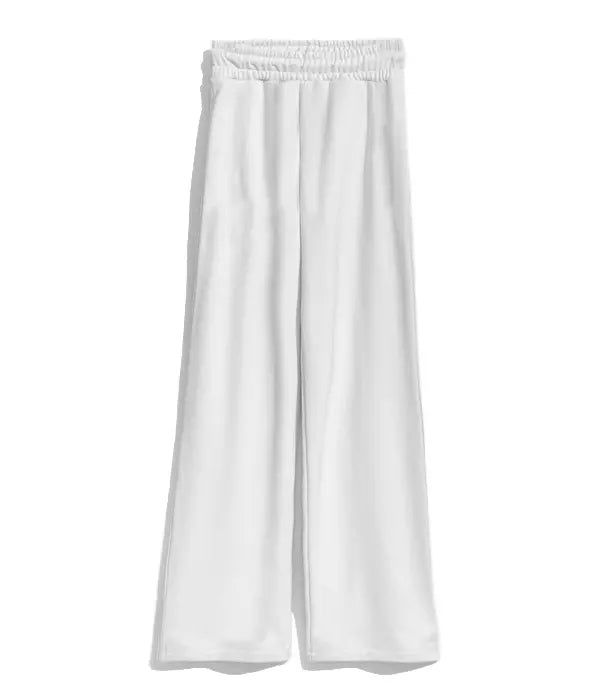 Chic White Logo Sweatpants