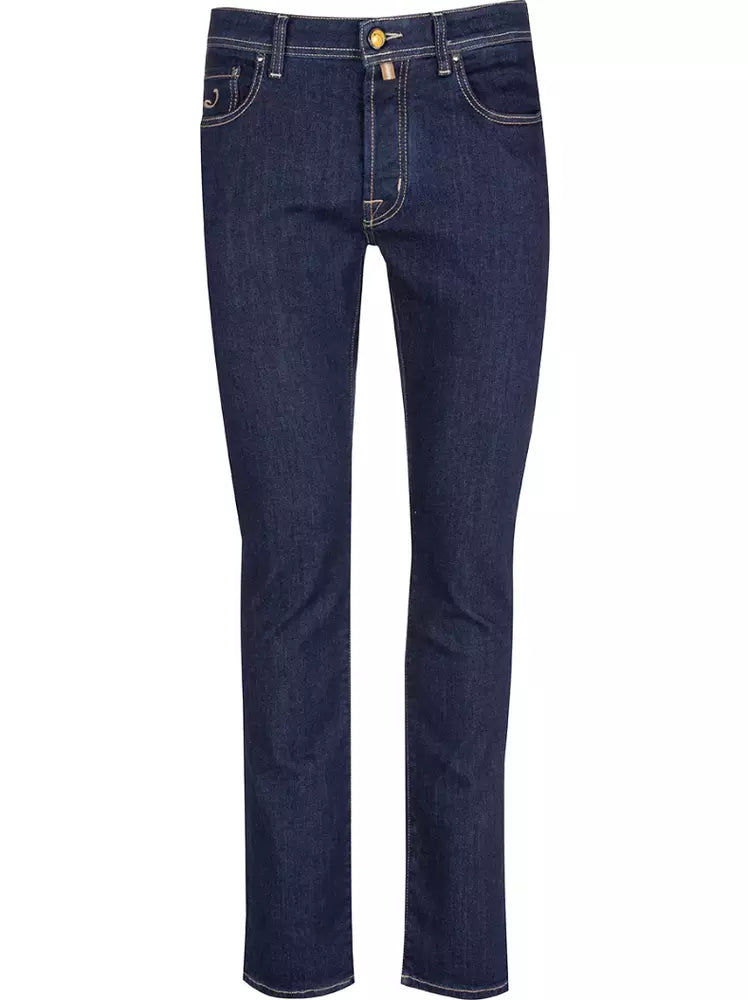 Elegant Dark Blue Bard Jeans