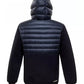 Chic Blue Hooded Down Jacket