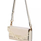 Chic White Faux Leather Crossbody Bag