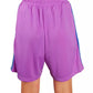 Chic Striped Bermuda Shorts with Embroidered Logo