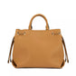 Chic Beige Shoulder Bag with Magnetic Closure