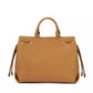 Chic Beige Shoulder Bag with Magnetic Closure