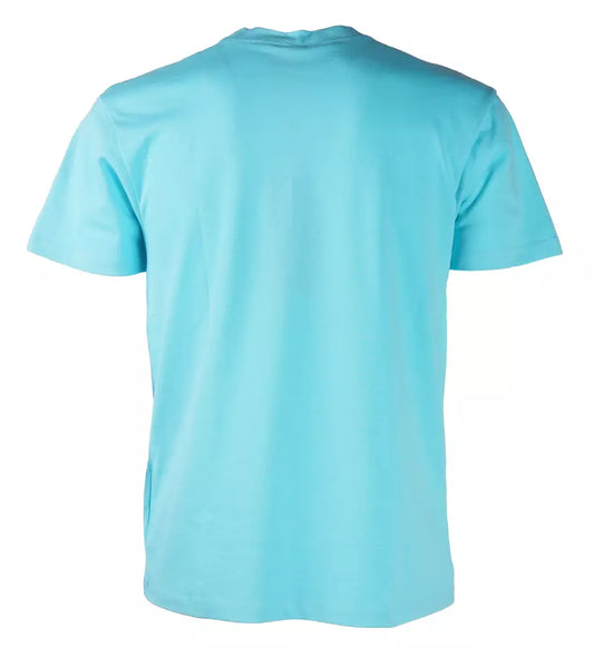 Chic Light Blue Logo Tee for Trendsetters