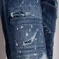 Dark Blue Distressed CoolGuy Denim