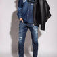 Dark Blue Distressed CoolGuy Denim