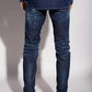 Dark Blue Distressed CoolGuy Denim