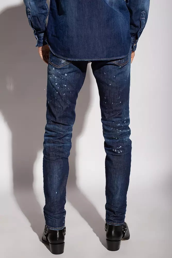 Dark Blue Distressed CoolGuy Denim