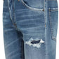 Chic Distressed Denim for Sophisticated Style