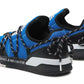 Elegant Black & Blue Nylon Sneakers
