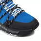 Elegant Black & Blue Nylon Sneakers