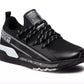Sleek Black Nylon Sneakers with Logo Detail