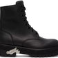 Sleek Black Leather Ankle Boots