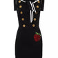 Elegant Sailor-Inspired Cotton Dress