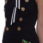 Elegant Sailor-Inspired Cotton Dress