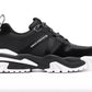 Black and White Suede Detailed Sneakers