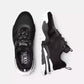 Black and White Suede Detailed Sneakers