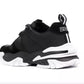 Black and White Suede Detailed Sneakers